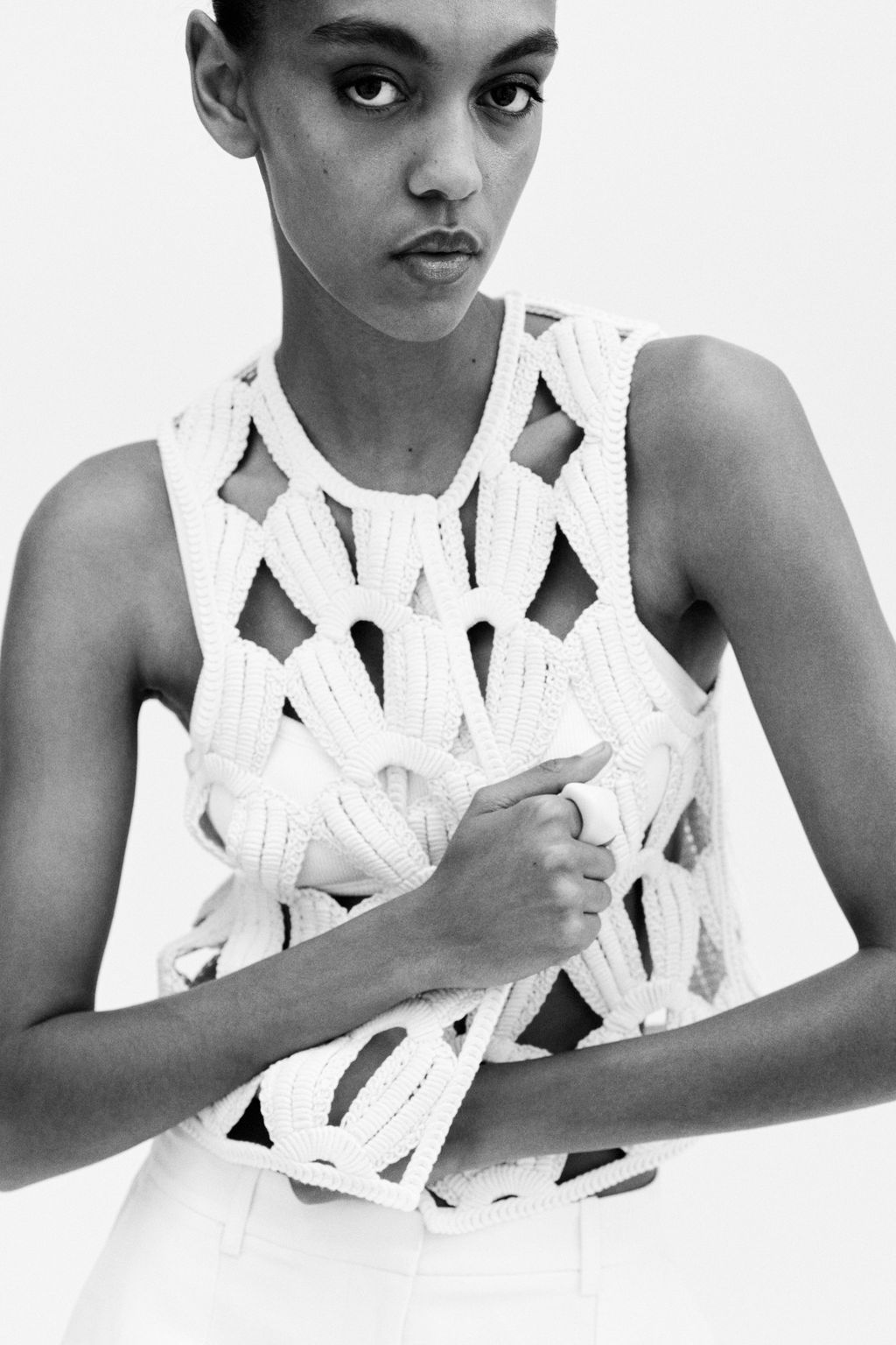 Chaleco efecto crochet - H&m фото 3