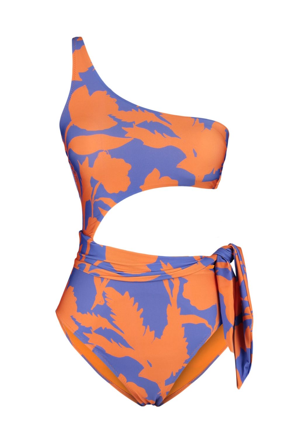 TRENDYOLMILLA Cicek Desenli Tek Omuz Cut Out/Pencereli Regular Mayo TBESS22MA0197 фото 6