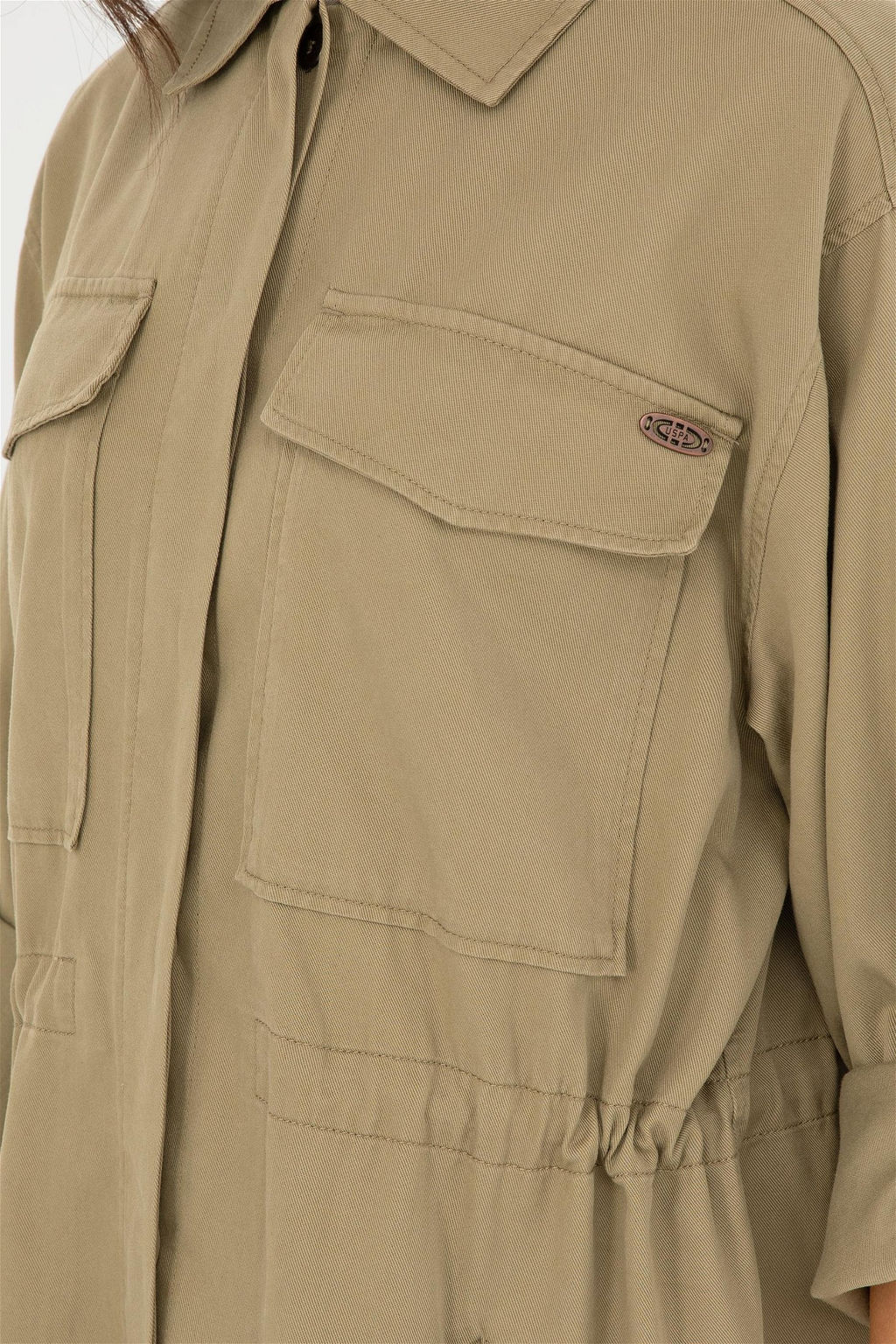 U. S. Polo Assn / Женская куртка цвета хаки - U.s. polo assn фото 7