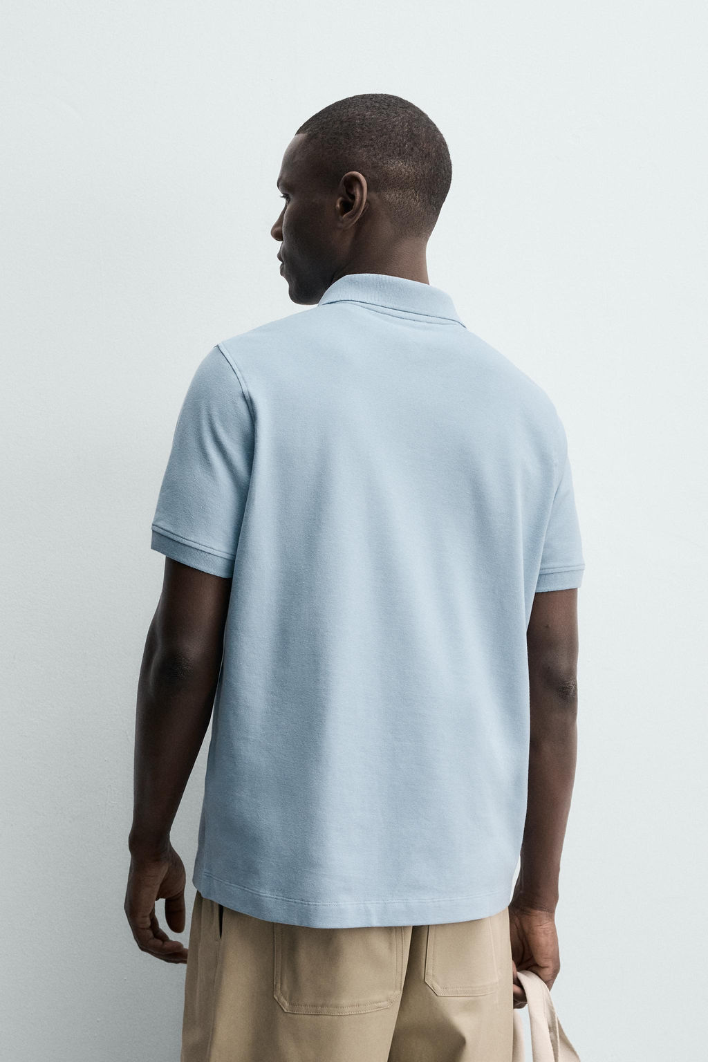 POLO ESTRUCTURA PIQU? / Azul claro - Zara фото 3