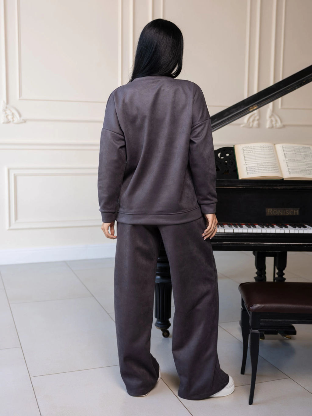 Костюм женский под замшу мод.2082 - Барболета фото 52