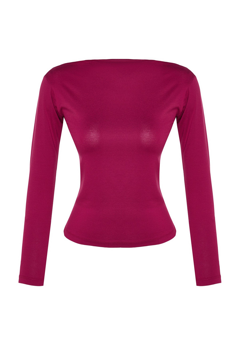 Trendyolmilla Lacivert Fitted/Vucuda Oturan Uzun Kol Kay?k Yaka Viskoz Esnek Orme Bluz TWOAW21BZ0106 фото 9