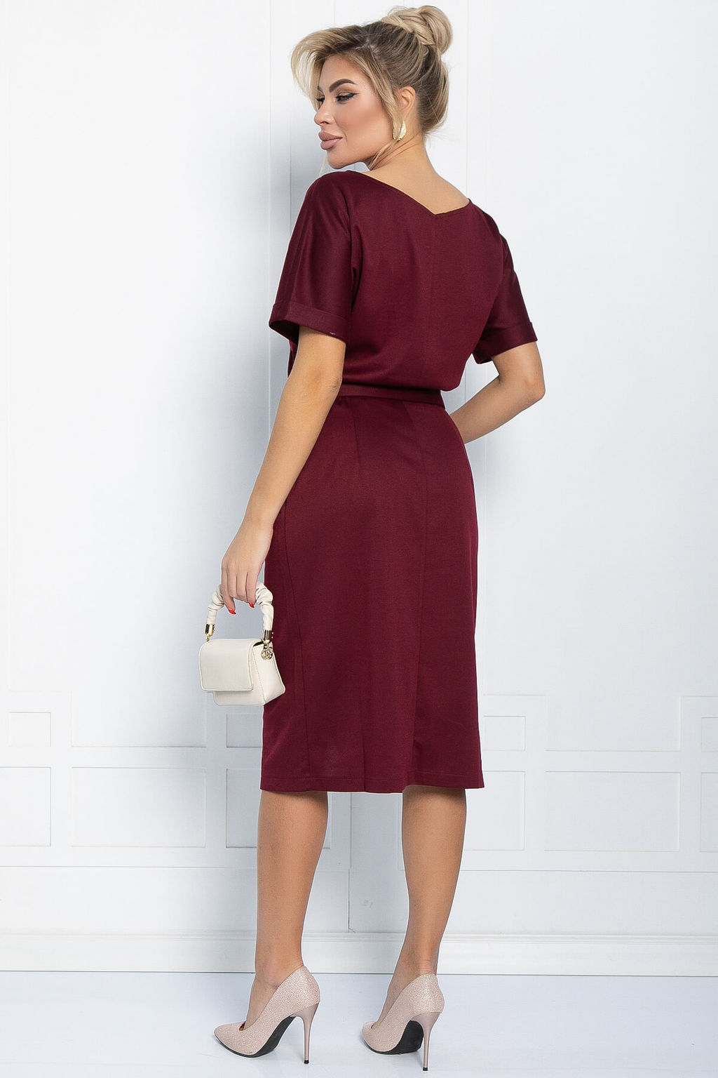 Платье Карлин (бордовое) П11583 - Lt collection фото 2