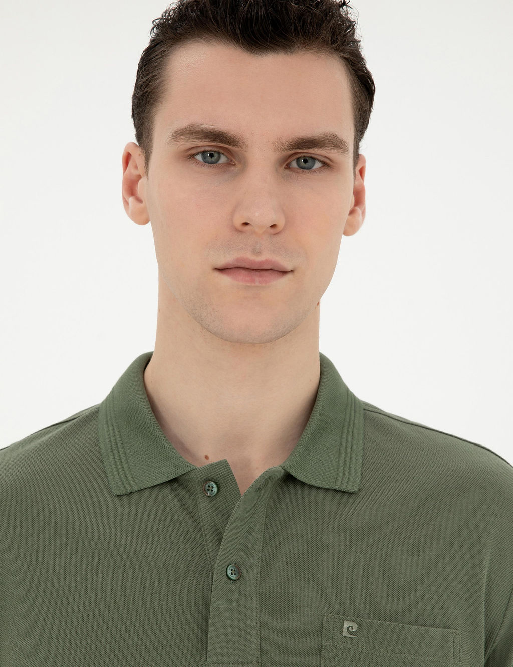 Haki Regular Fit Basic Ti__rt - Pierre cardin фото 9