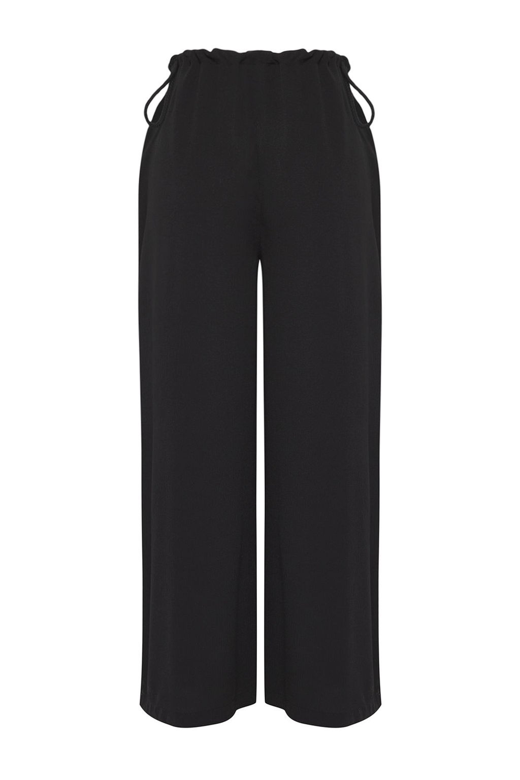 Trendyolmilla Siyah Dokuma Yandan Baglamal? Plaj Pantolon TBESS25PL00006 фото 6