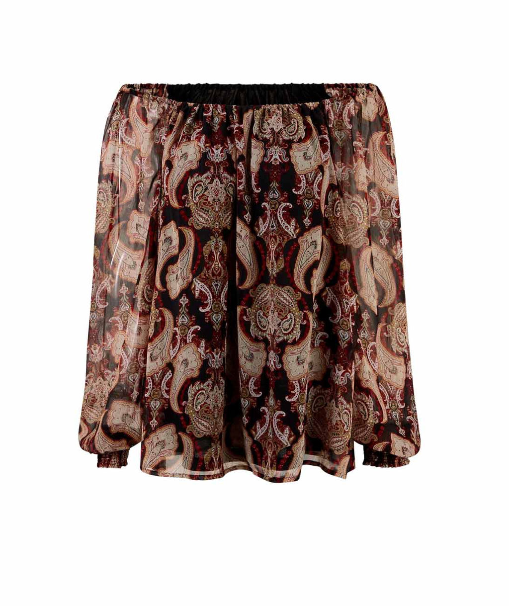 Блузка, черно-красная - Ashley brooke фото 2