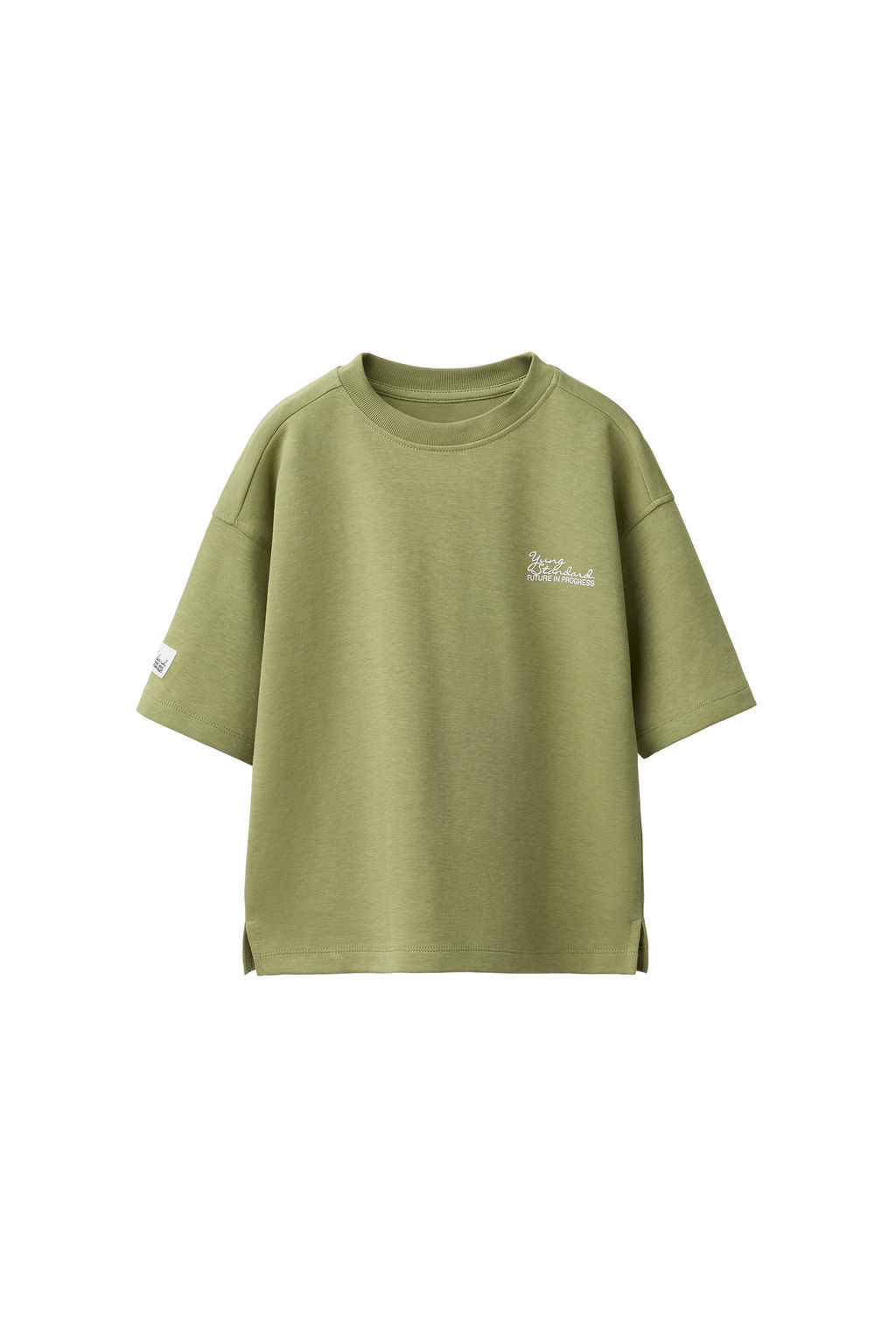 CAMISETA INTERLOCK / verde lavado - Zara фото 2