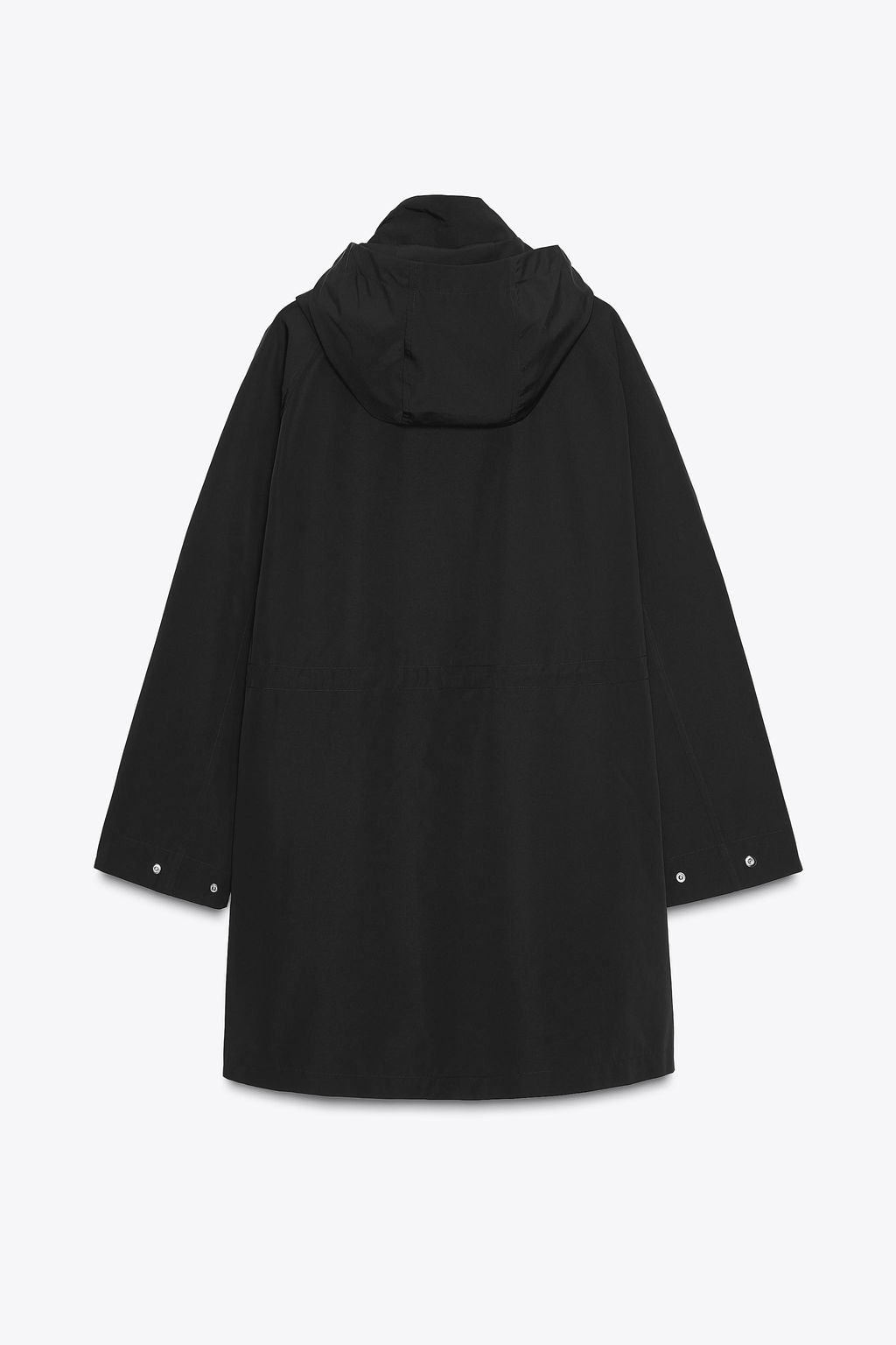 ADJUSTABLE WAIST HOODED JACKET - Zara фото 8