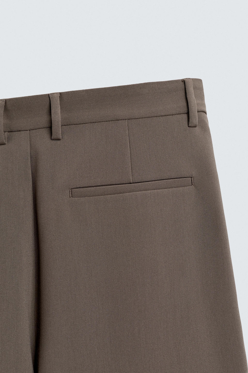 PANTAL?N RELAXED FIT PLIEGUES / Marr?n / Topo - Zara фото 9