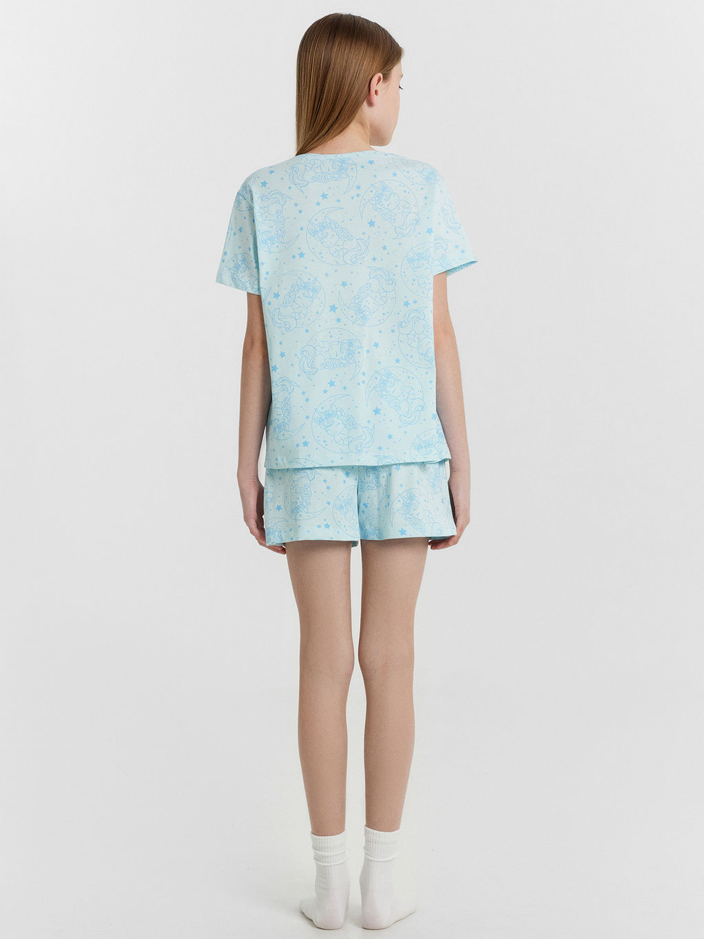 Комплект домашний для девочек голубой с единорогами - Mark formelle фото 4