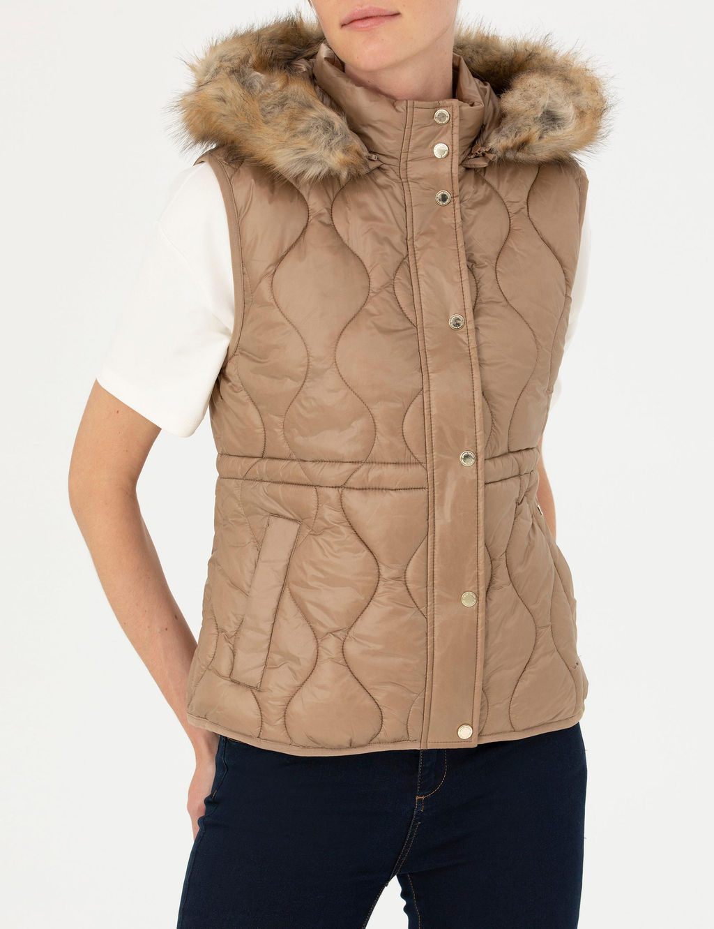 Camel Regular Fit Yelek - Pierre cardin фото 6