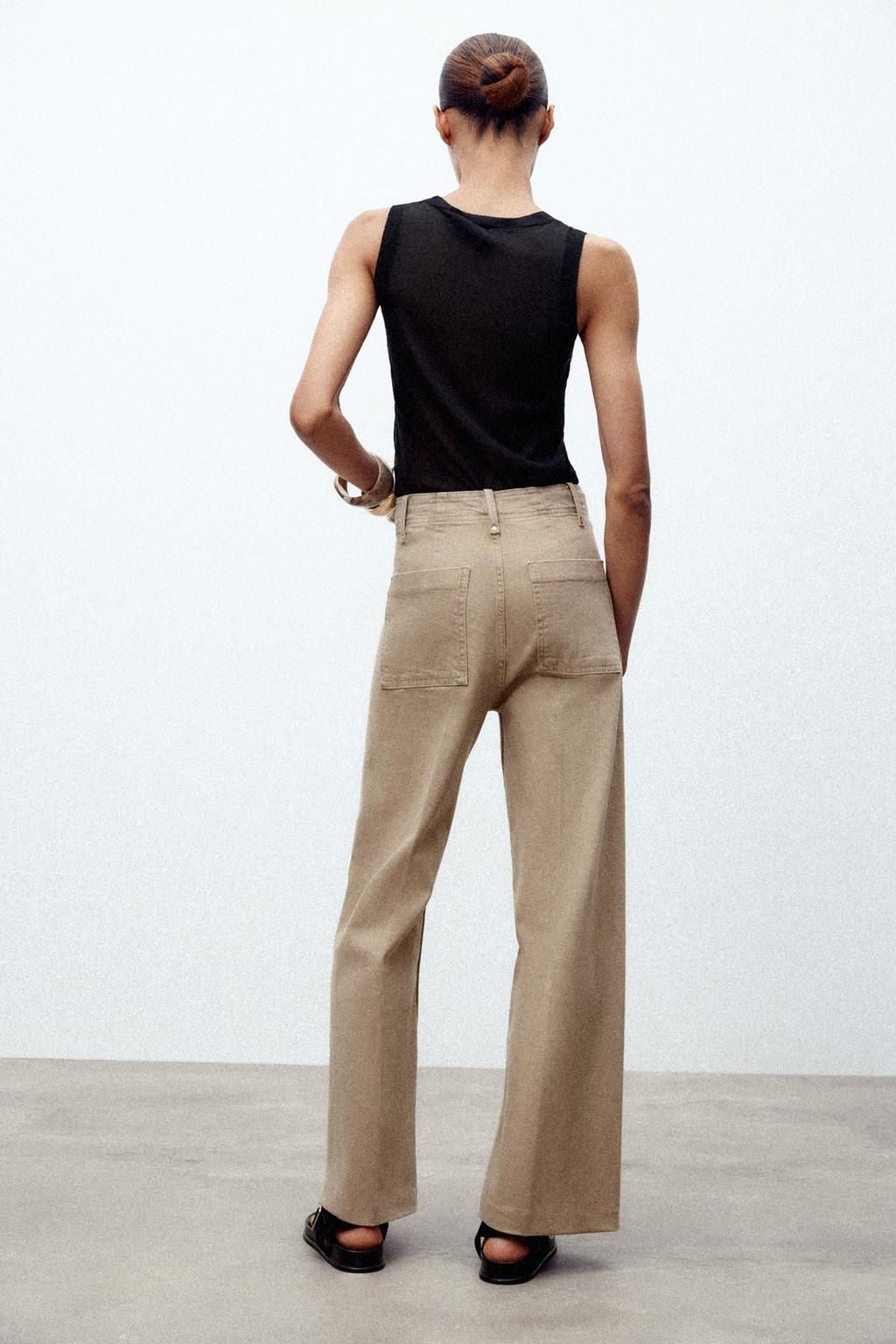 ZW COLLECTION WIDE-LEG HIGH-WAIST JEANS - Zara фото 21