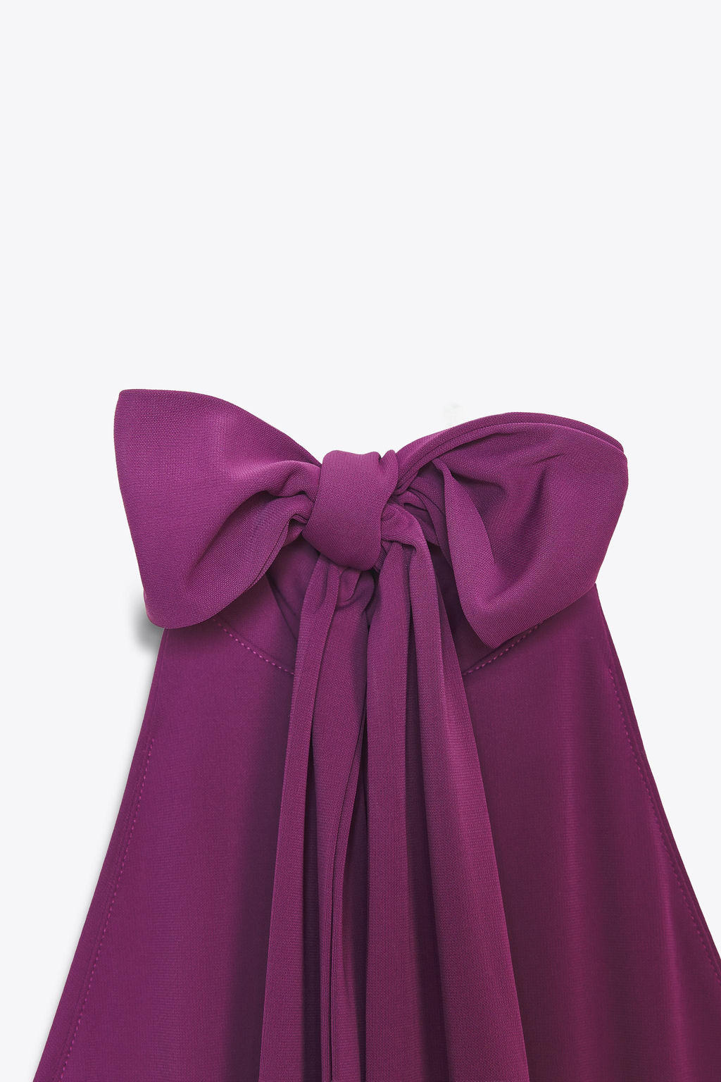 GATHERED HALTER LONG DRESS - Zara фото 10