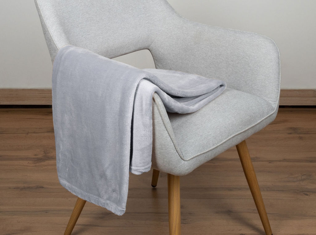 Покрывало- плед АРТ 003 180*210 "Гладкокрашеный Светло-серый"