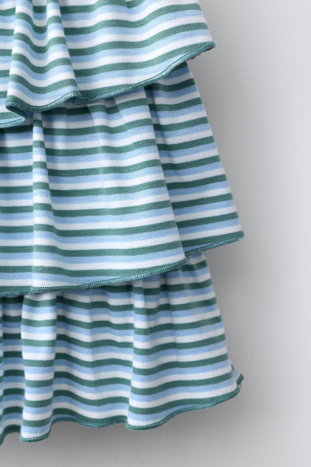 FALDA RAYAS VOLANTES / Azul agua - Zara фото 4