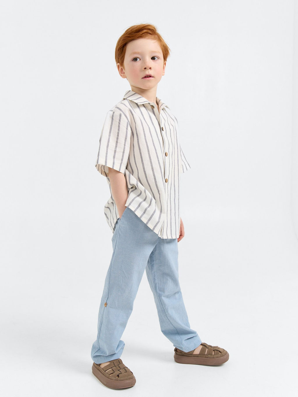 Брюки хлопковые Летний джинс - Bungly фото 2