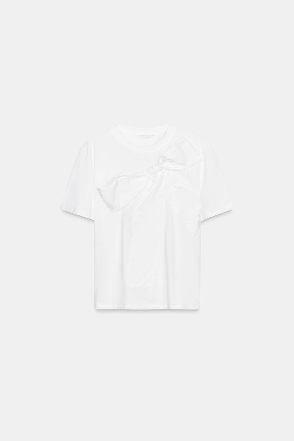 T-SHIRT WITH FRONT BOW - Zara фото 8