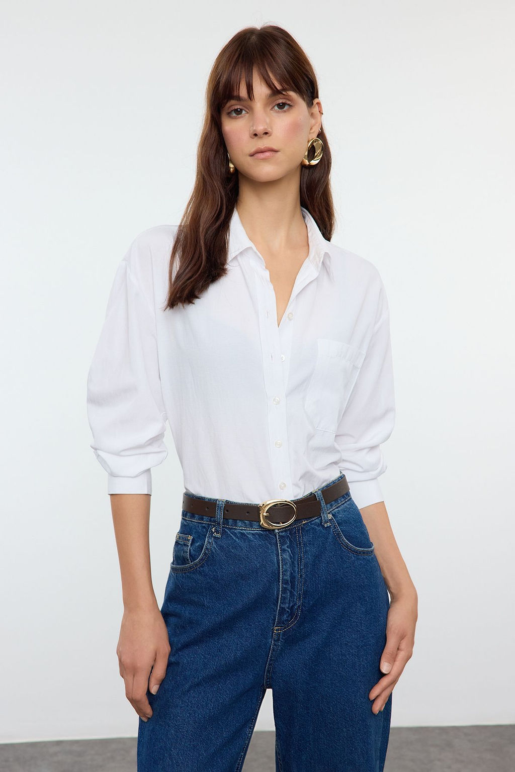 Trendyolmilla Siyah-Kahverengi Tokal? 2li Paket Deri Gorunumlu TWOAW25KE00004  фото 4