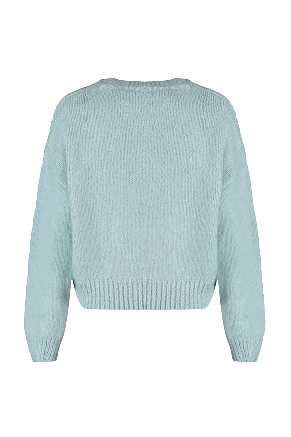 Mint Genis Kal?p Yumusak Dokulu Basic Triko Kazak TWOAW23KZ00185