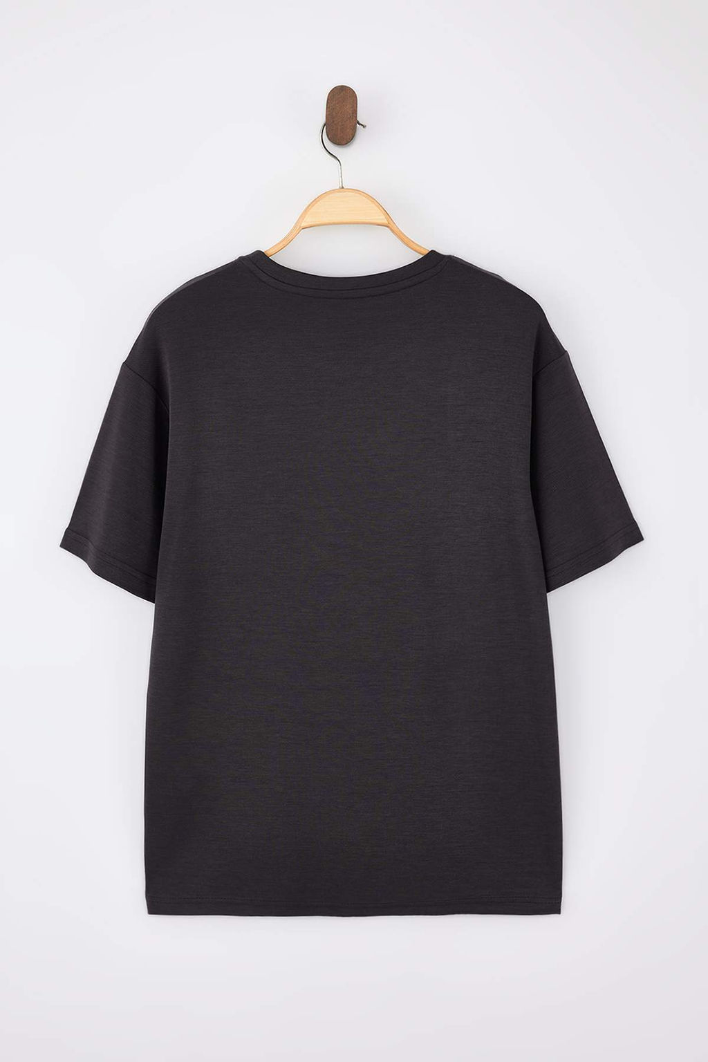 Indigo Wardrobe Essentials Dusuk Omuz Regular Fit Yumusak Tuse Modal T-Shirt TMNSS26TS00007 - Trendyolmilla фото 8