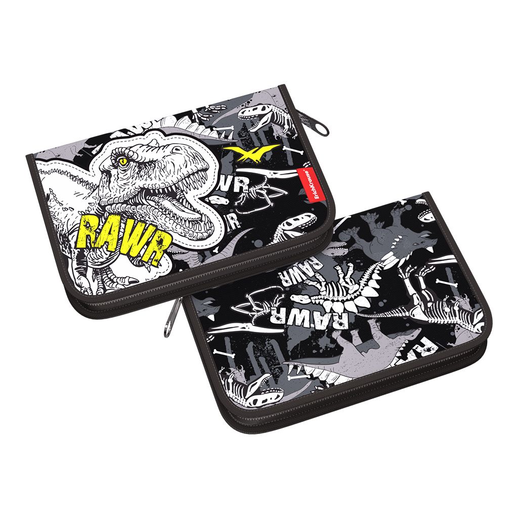 Цена за 1 шт. Пенал-книжка без наполнения ErichKrause 135x205x30мм Dinosaur Park