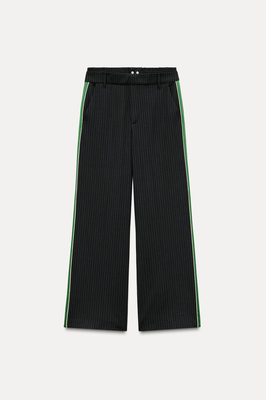 PINSTRIPE TROUSERS WITH BOXER DETAIL - Zara фото 21