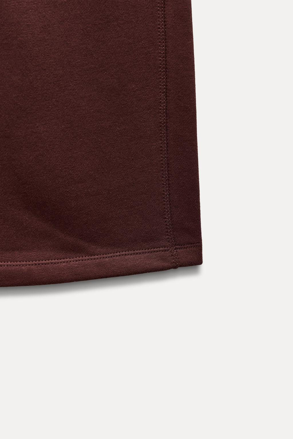 STRAIGHT PLUSH TROUSERS - Zara фото 7