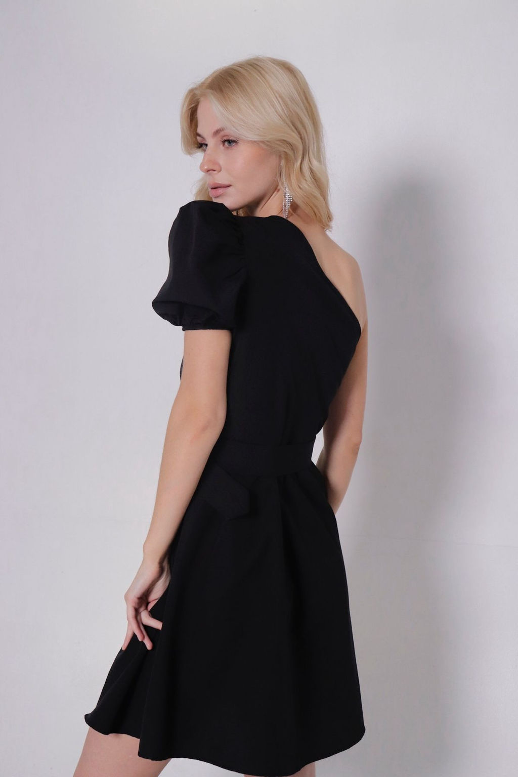 Платье чёрное асимметричное - Martichelli фото 10