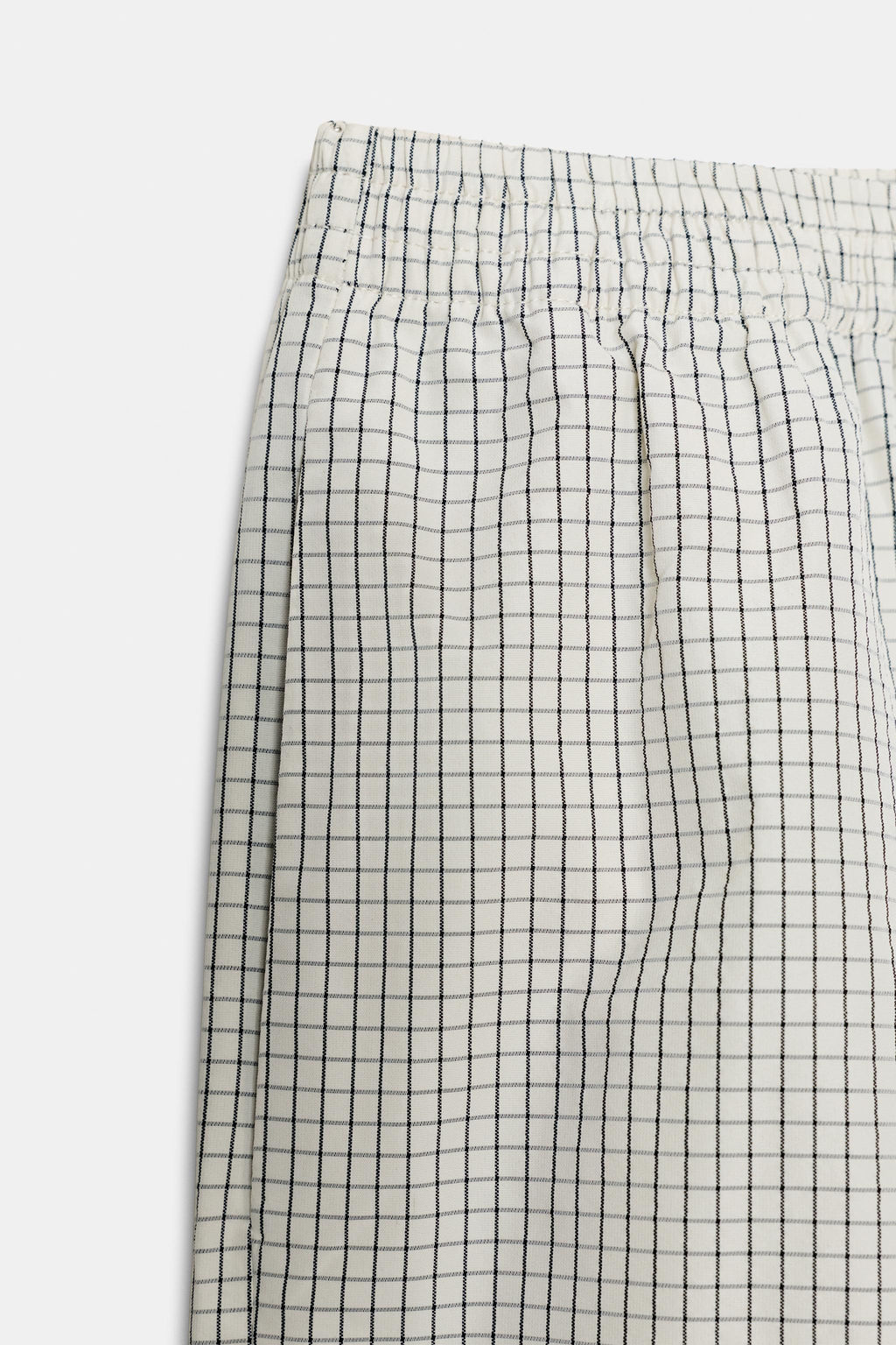 CHECK NYLON SAROUEL TROUSERS - Zara фото 8