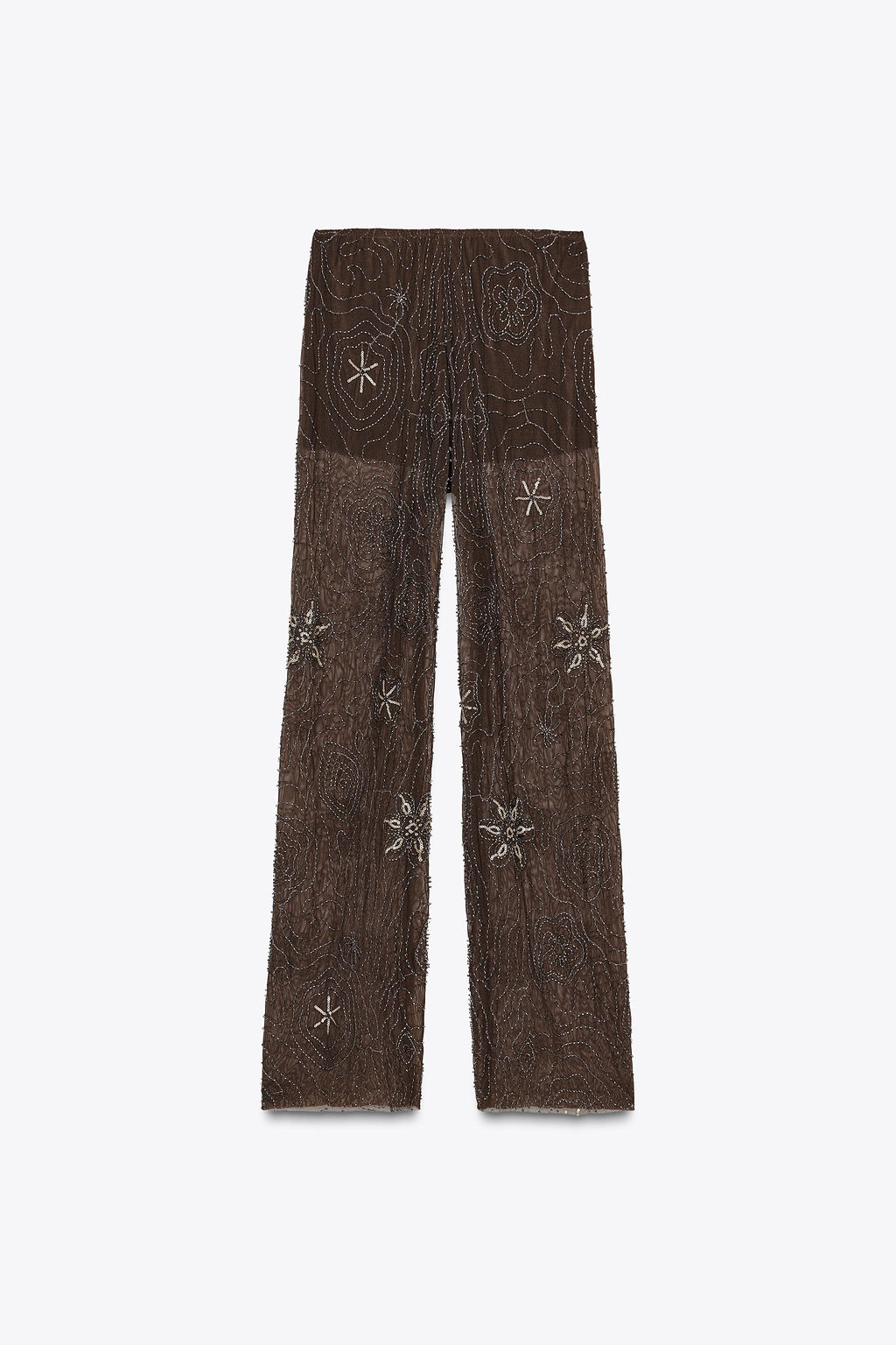 BEADED SEQUIN TROUSERS - Zara фото 8