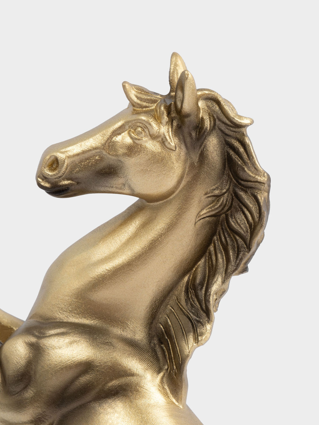 Статуэтка, 25 см, полирезин, золотистая, Конь на дыбах, Horse - Anna lafarg фото 3