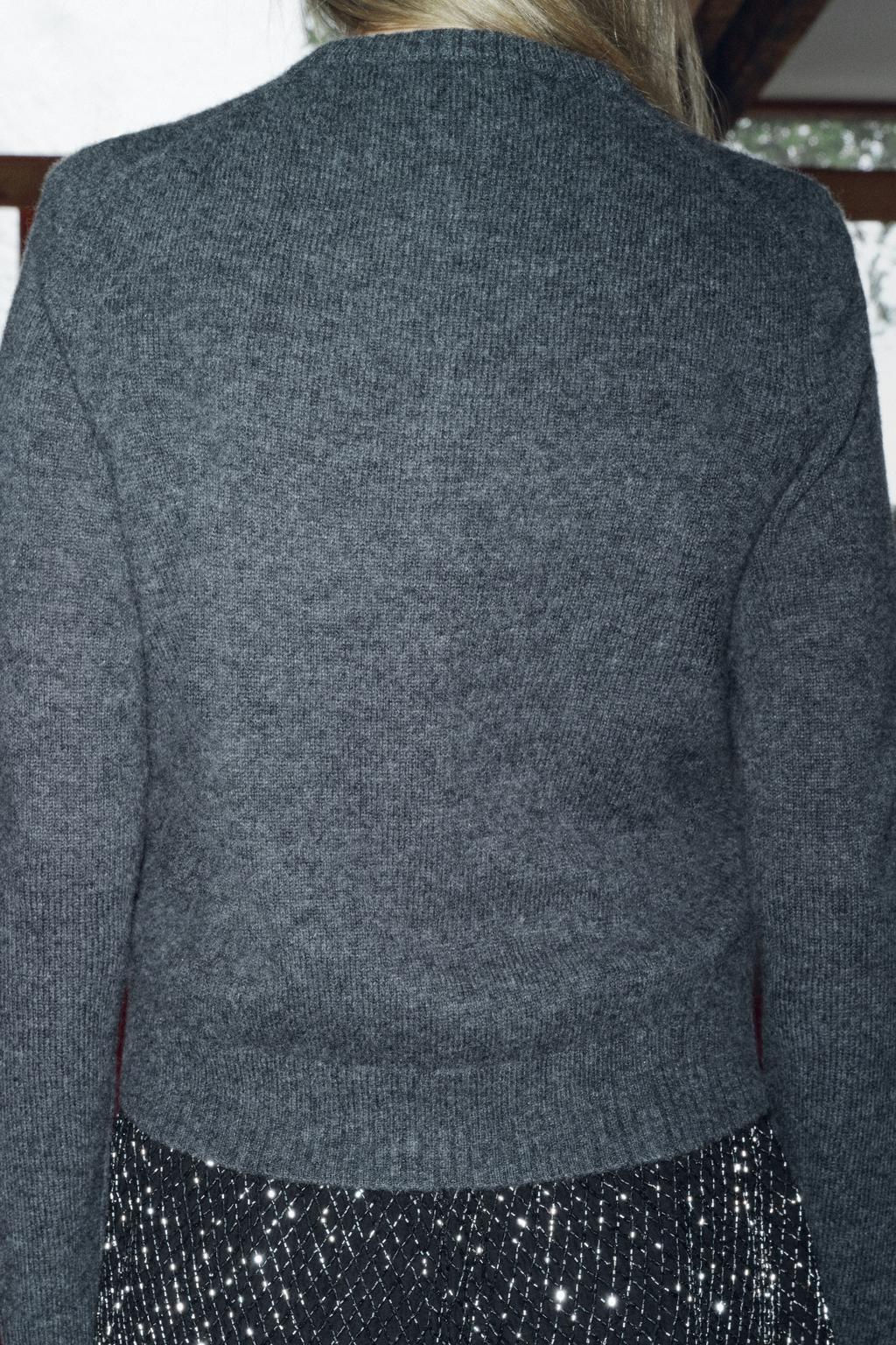 100% WOOL BASIC CARDIGAN - Zara фото 16
