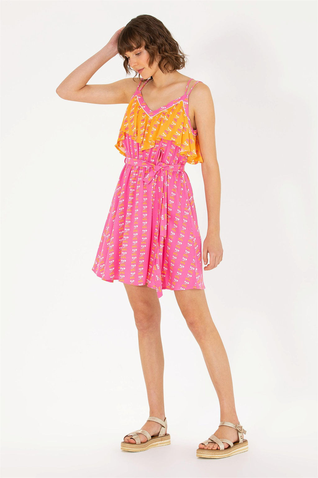 U. S. Polo Assn Женское тканое платье цвета фуксии - U.s. polo assn фото 8