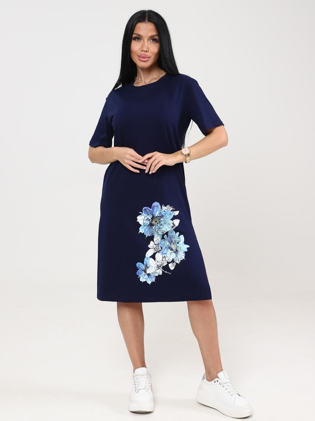 IV-CAPRIZ Антуриум - туника чернильный