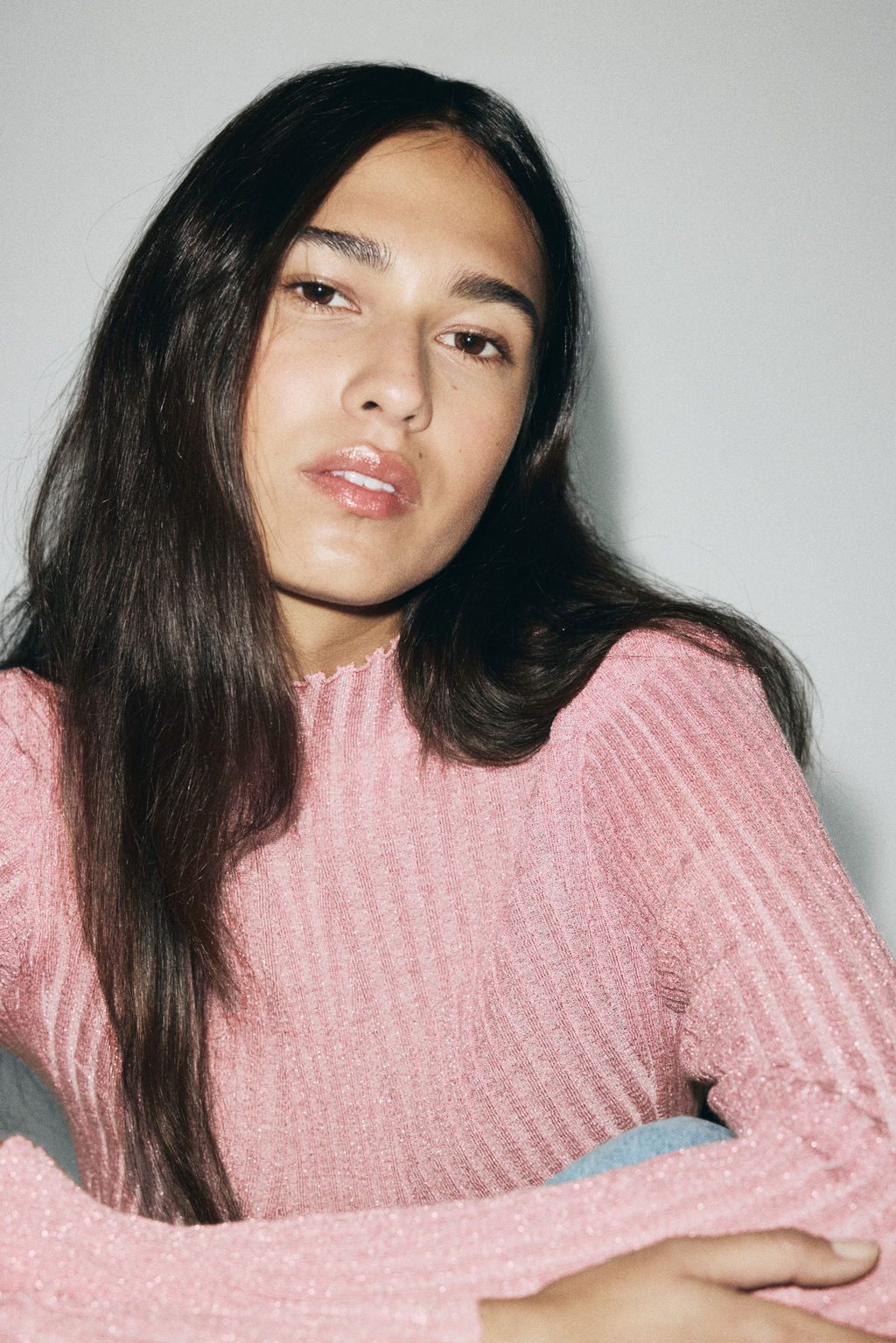 Top brillante con cuello perkins - H&m фото 3