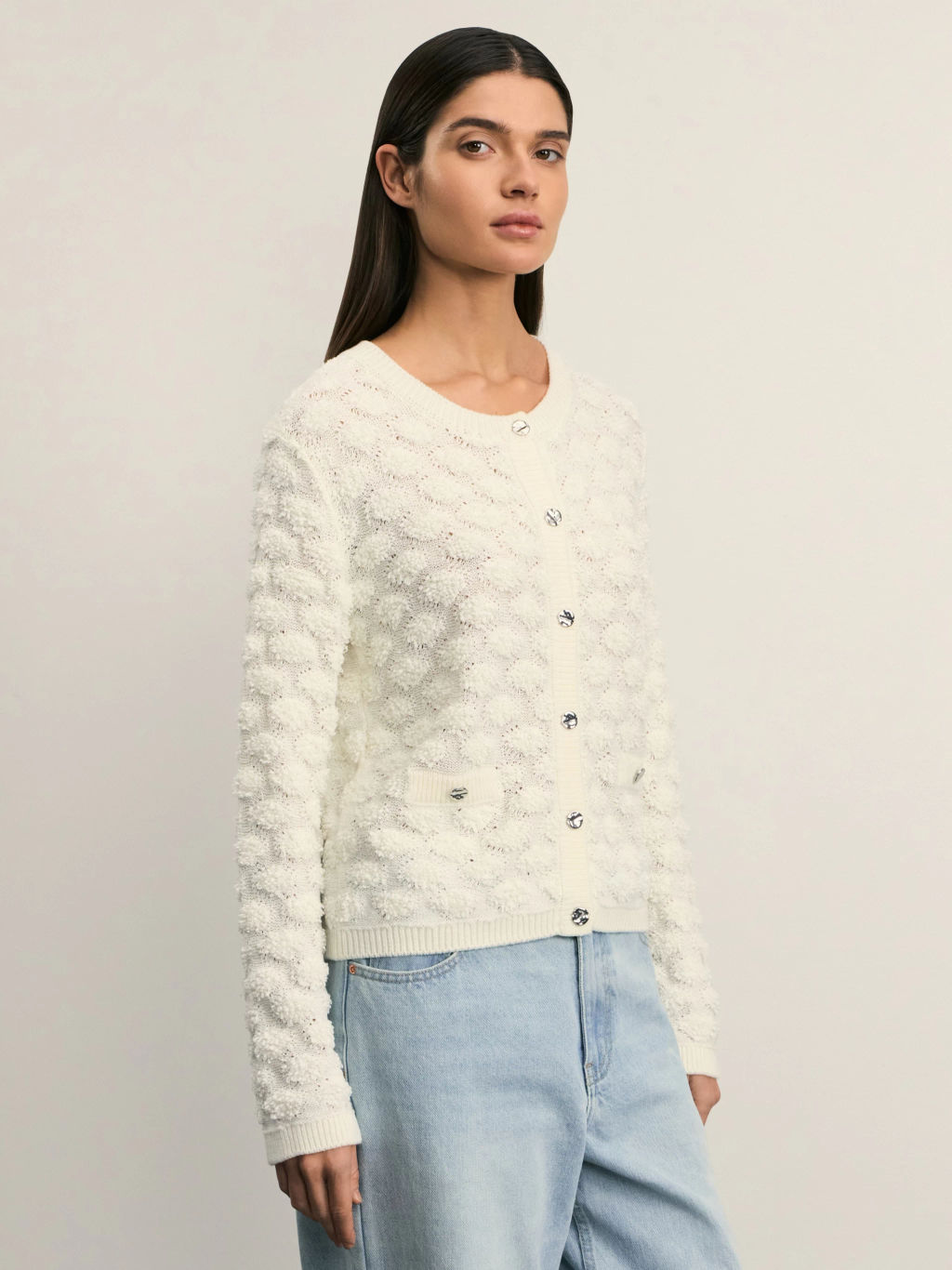 Кардиган из фактурной пряжи / Zarina  фото 3