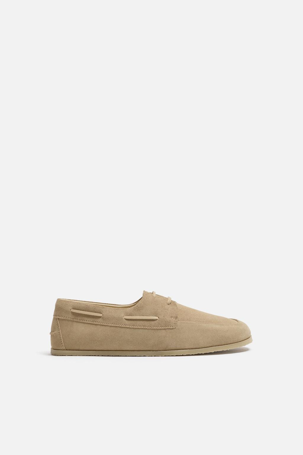 LEATHER DECK SHOES - Zara фото 5