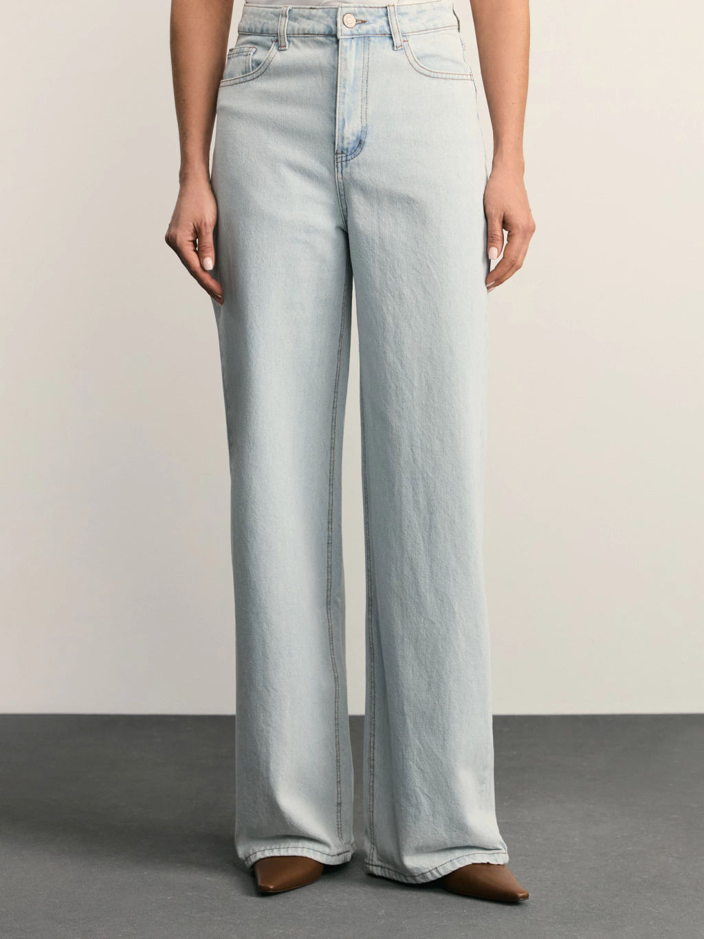 Джинсы wide leg с высокой посадкой / Zarina фото 2