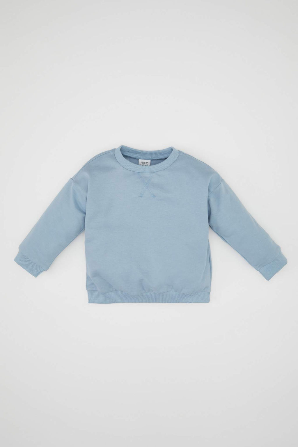Erkek Bebek %100 Pamuk Bisiklet Yaka Sweatshirt - Defacto фото 2
