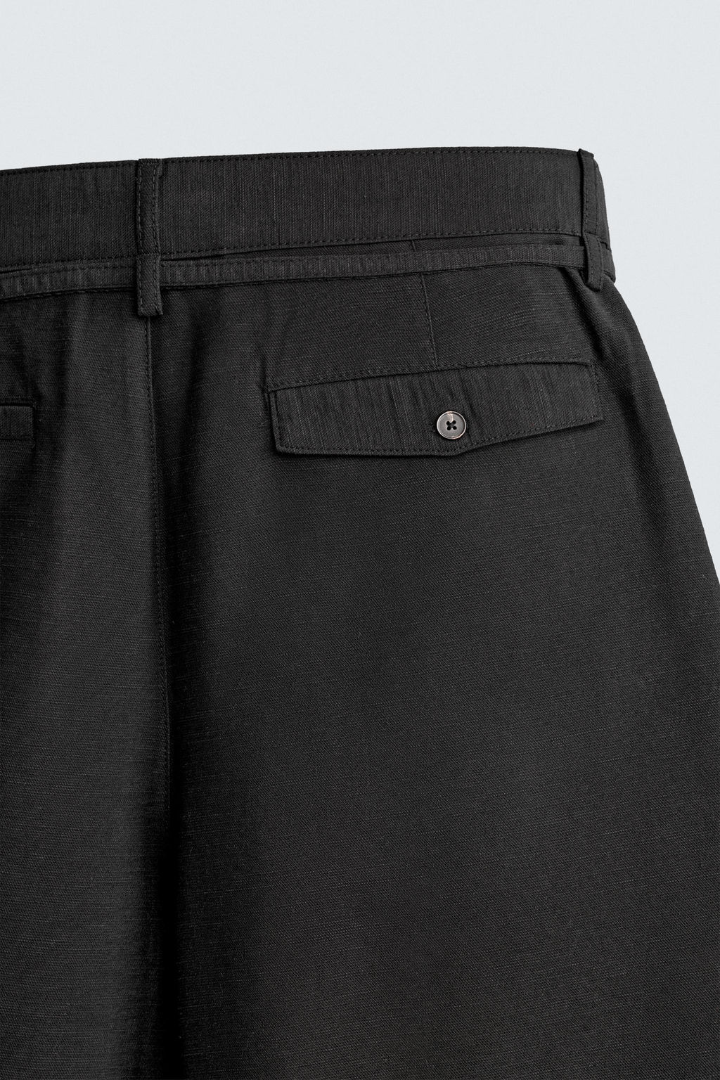 BERMUDA RELAXED FIT PLIEGUES CINTUR?N / Verde gris - Zara фото 10