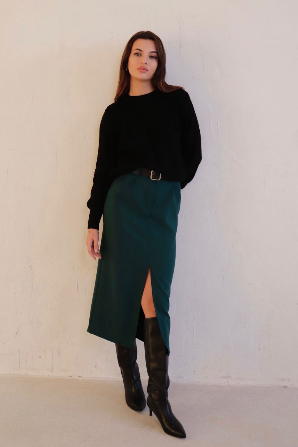 Юбка миди-макси с разрезом спереди - Martichelli фото 106