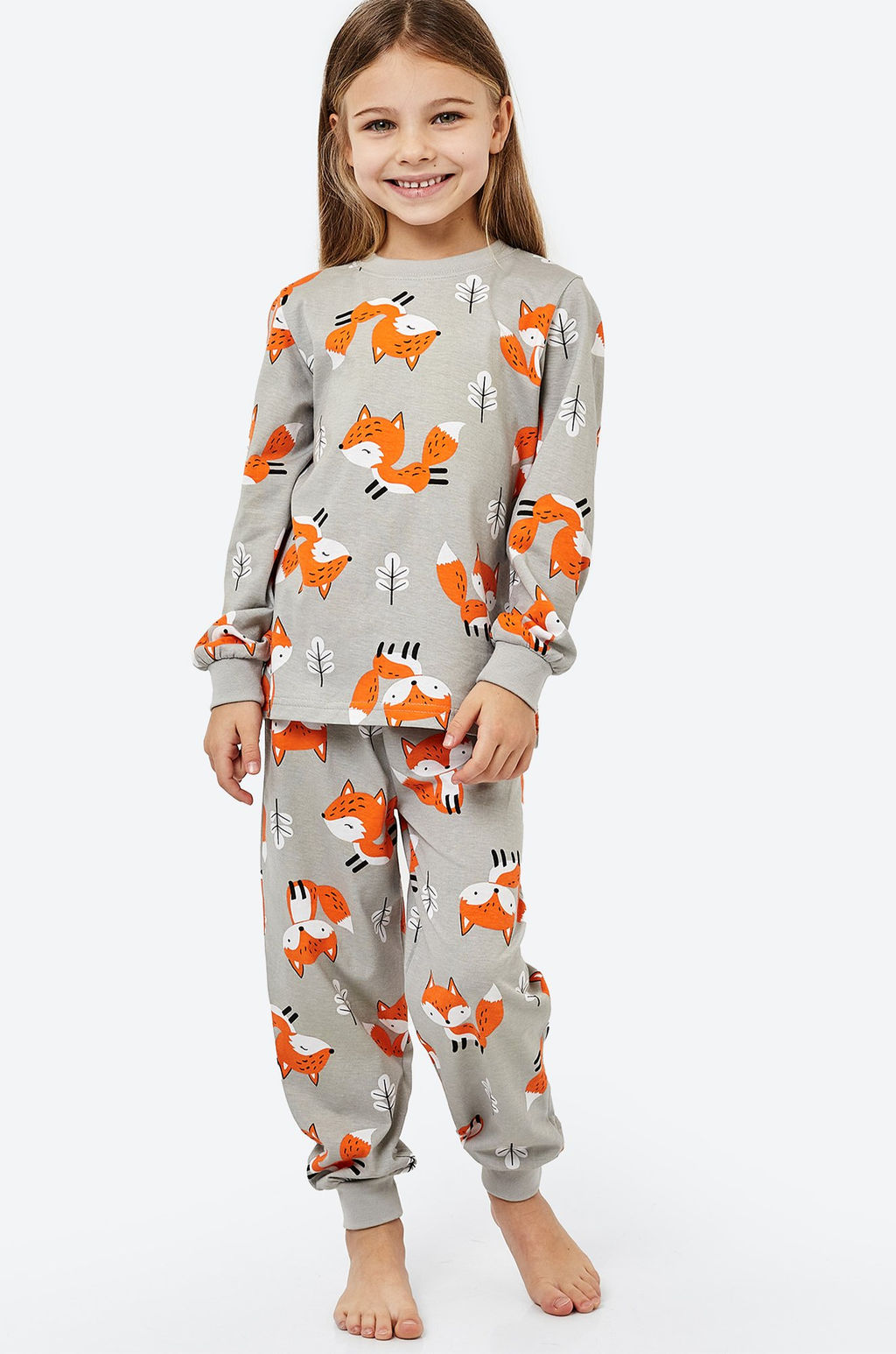 Хлопковая пижама для девочки Happyfox