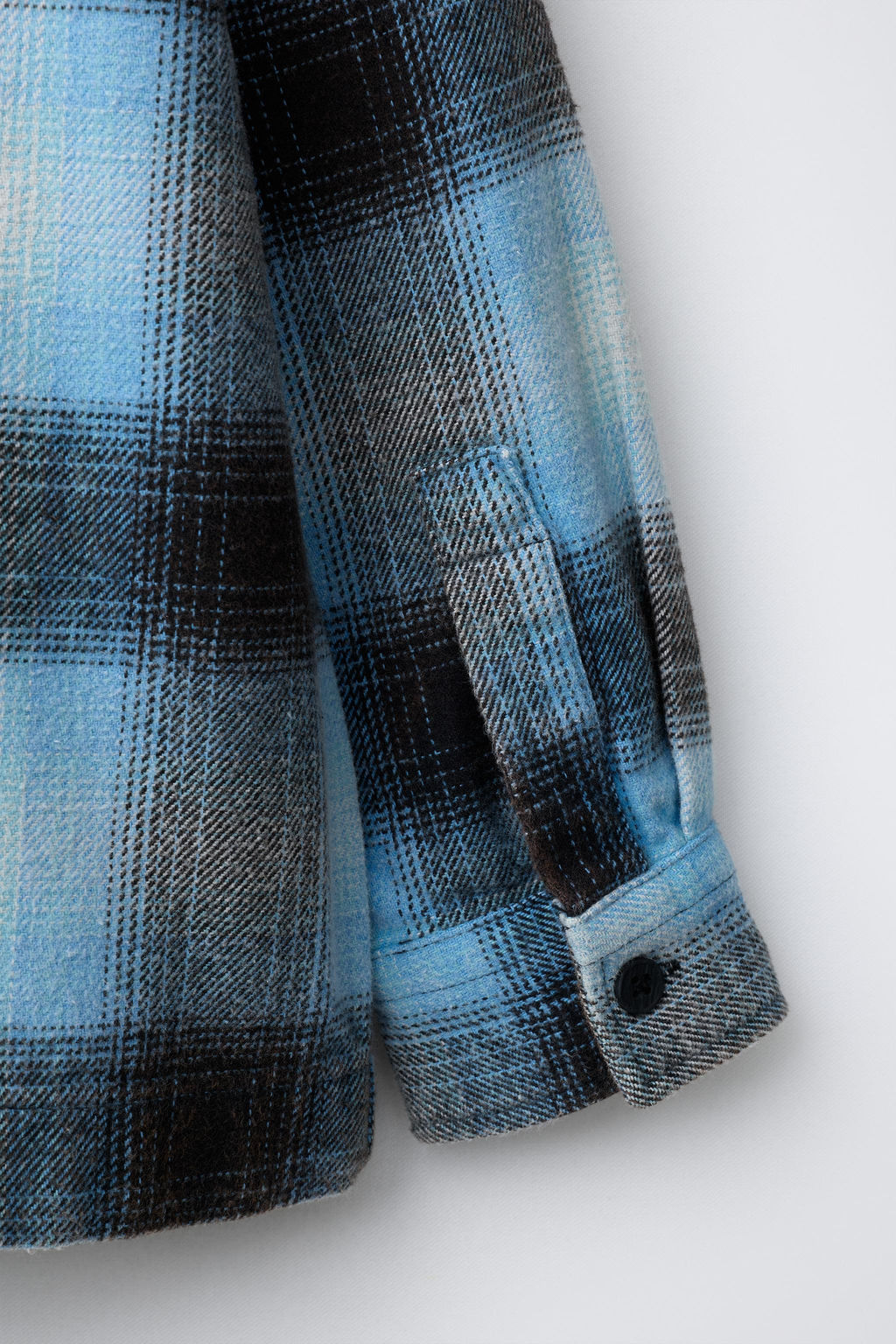 WASHED-EFFECT CHECK OVERSHIRT - Zara фото 4