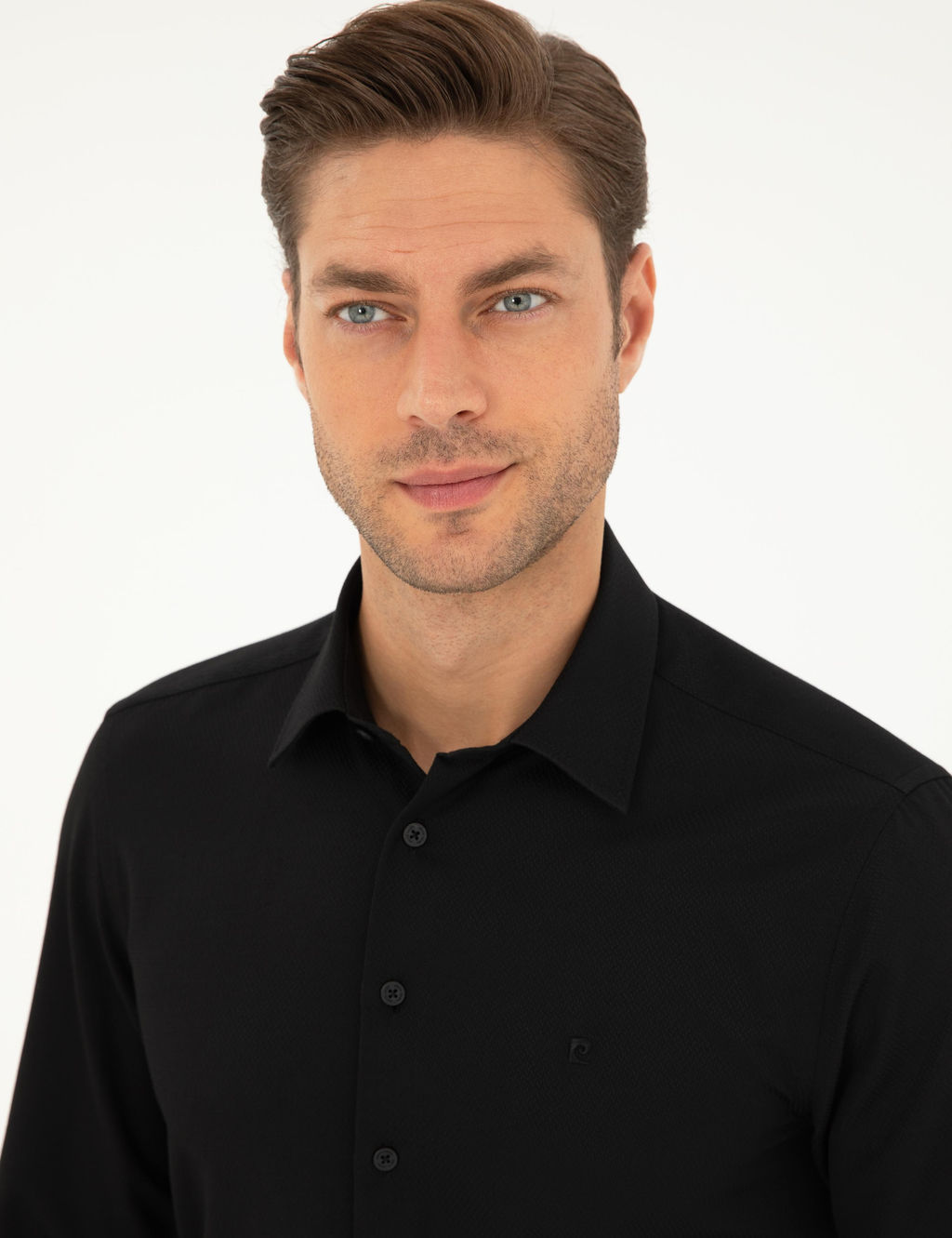 Siyah Arm_rl_ Slim Fit Uzun Kollu G_mlek