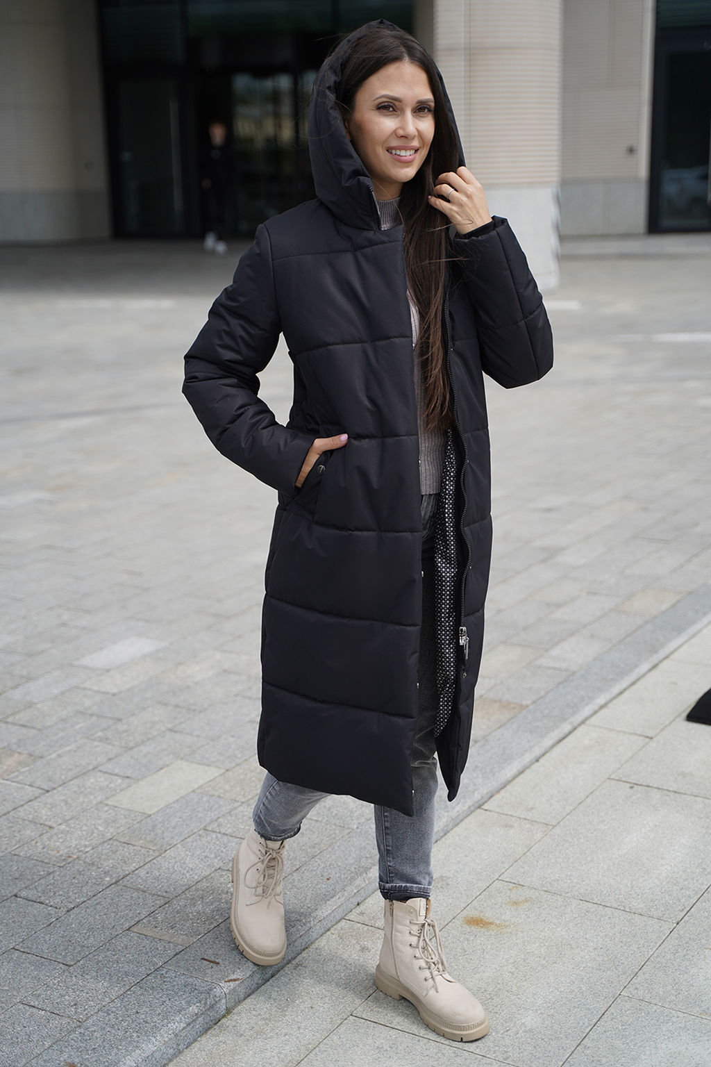 Пальто зимнее / 53955 - Twin tip фото 3