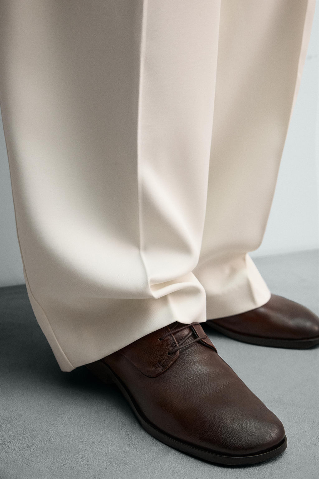 LEATHER LIMITED EDITION SMART SHOES - Zara фото 3