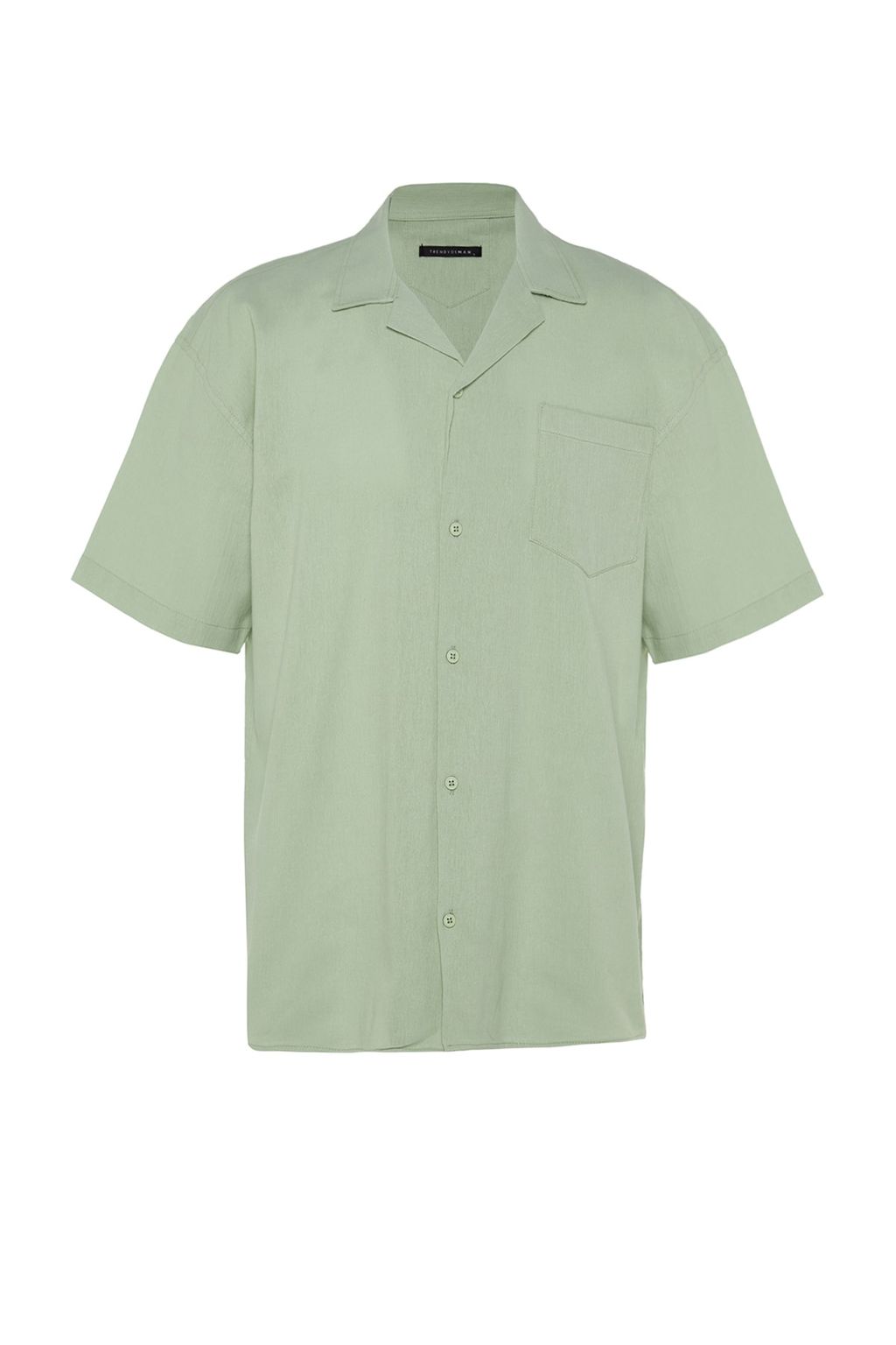 TRENDYOL MAN Yesil Oversize Fit Yazl?k Pamuklu Gomlek TMNSS23GO00080 - Trendyolmilla фото 14