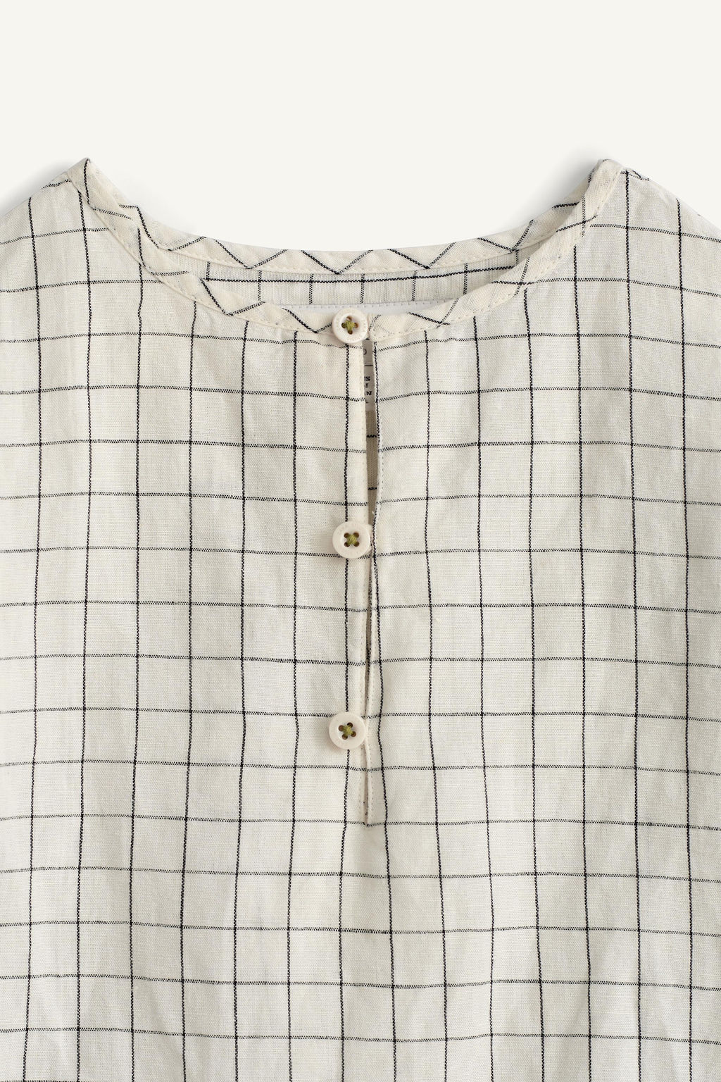 CAMISA CUADROS BORDADO CONTRASTE LIMITED EDITION / Blanco / Negro - Zara фото 6