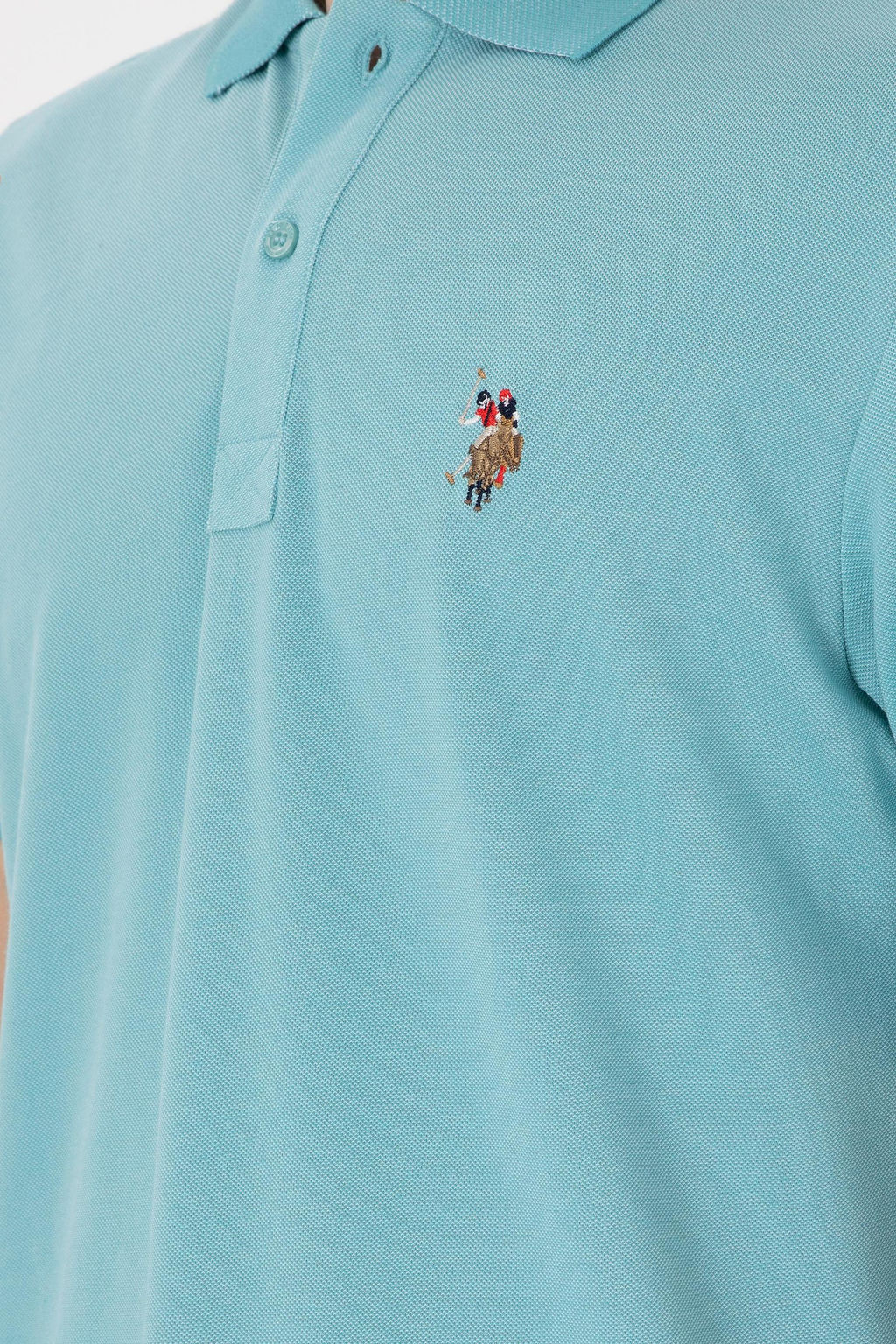 Мужская мятная базовая футболка Неожиданная скидка в корзине - U.s. polo assn фото 7