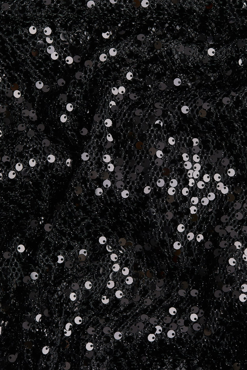 Vestido largo de rejilla con lentejuelas - H&m фото 6